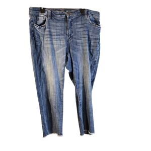 Kut from the Kloth 16W Blue Denim Capri Pants [0432]